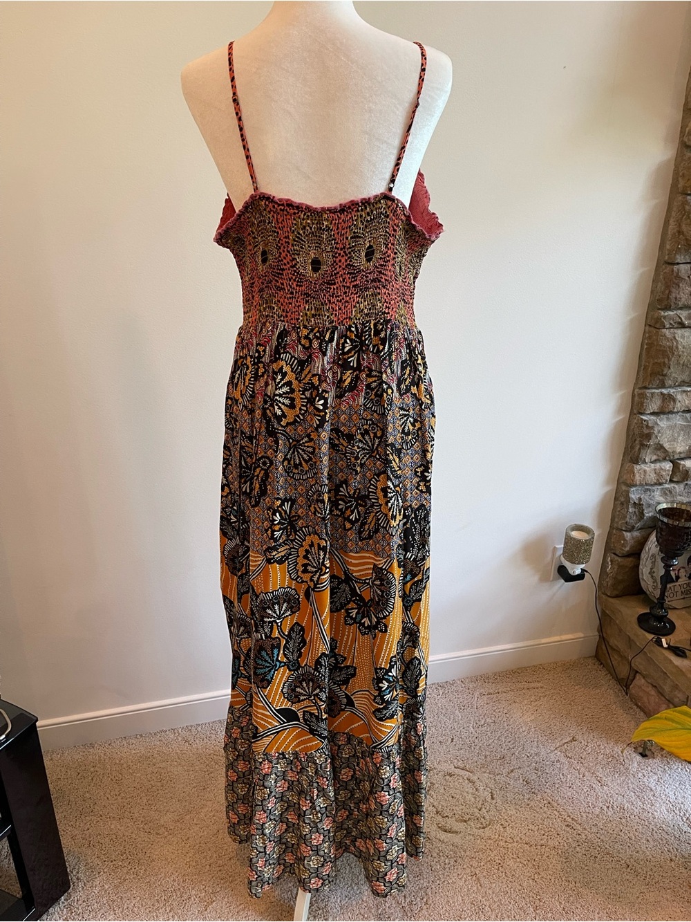 NWOT Anthropologie Jamila Smocked Maxi Dress - Picture 6 of 15